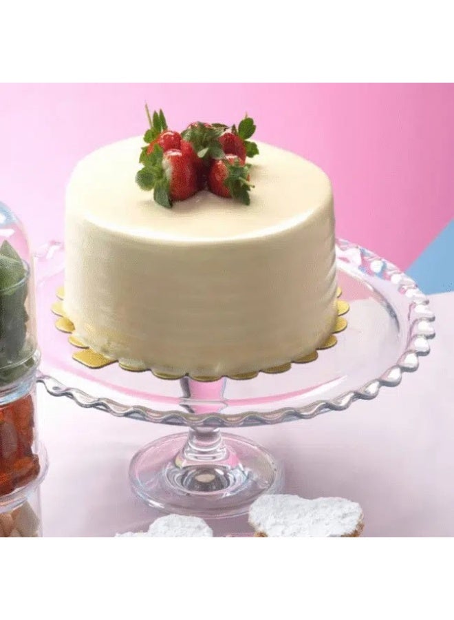 باساباتشي Pasabahce Petite Patisserie Cake Footed Stand 26.4cm -Turkey Made - Image 2