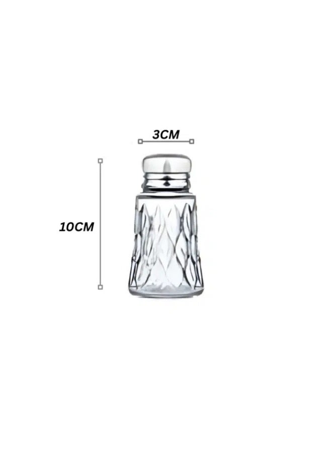 باساباتشي Pasabahce Leafy Salt and Pepper Set with Metal Lid 100ml 2Pcs- Turkey Made - Image 4