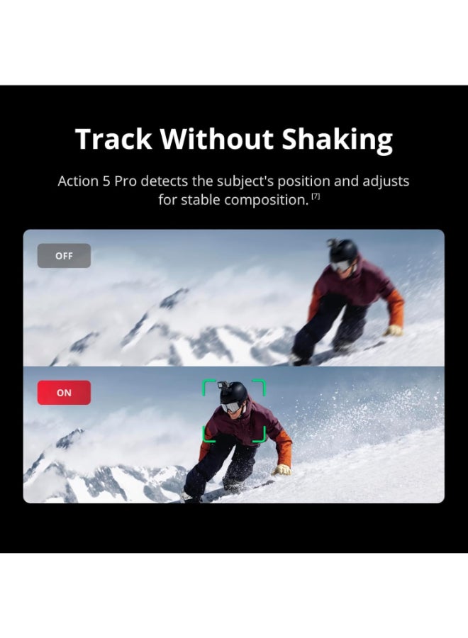 dji Osmo Action 5 Pro Essential Combo, Waterproof Action Camera with 1/1.3" Sensor, 4K/120fps Video, Subject Tracking, Stabilization, Dual OLED Touchscreens, Action Camera 4K Ideal for Sports, Vlog - Image 3