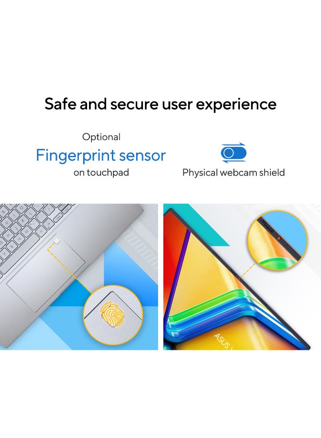 أسوس Vivobook Laptop With 15.6-Inch Full HD Display,Intel Core i9 13900 H Processor/16GB RAM/1TB SSD/Nvidia RTX 5090 Graphics/Windows 11 Home English Black - Image 2