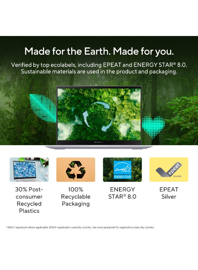 ASUS Vivobook Flip Laptop With 14-Inch Full HD Display,Intel Core i5-13420H Processor/16GB RAM/512GB SSD/Intel UMA Graphics/Windows 11 Home English Silver - Image 4