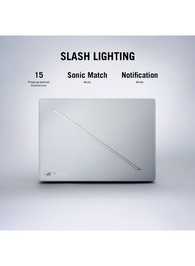 أسوس ROG Zephyrus Laptop With 14-Inch Full HD Display,AMD Ryzen 9 HX 370 Processor/32GB RAM/1TB SSD/Nvidia RTX 5060 Graphics/Windows 11 Home English White - Image 4