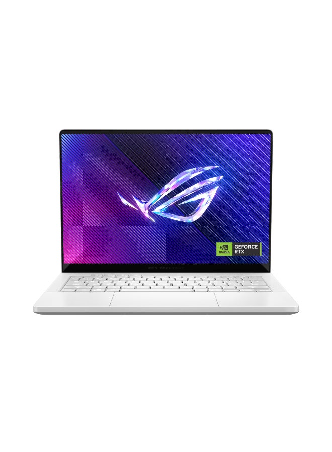 أسوس ROG Zephyrus Laptop With 14-Inch Full HD Display,AMD Ryzen 9 HX 370 Processor/32GB RAM/1TB SSD/Nvidia RTX 5060 Graphics/Windows 11 Home English White - Image 1