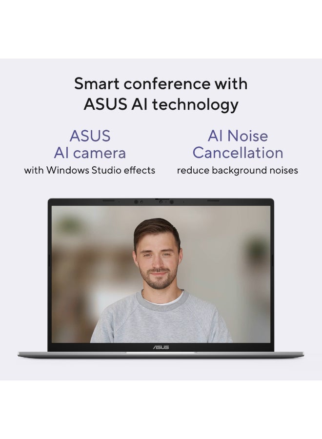 ASUS Vivobook S Laptop With 14-Inch Full HD Display,Qualcomm Snapdragon Processor/16GB RAM/1TB SSD/Qualcomm UMA Graphics/Windows 11 Home English Gray - Image 2