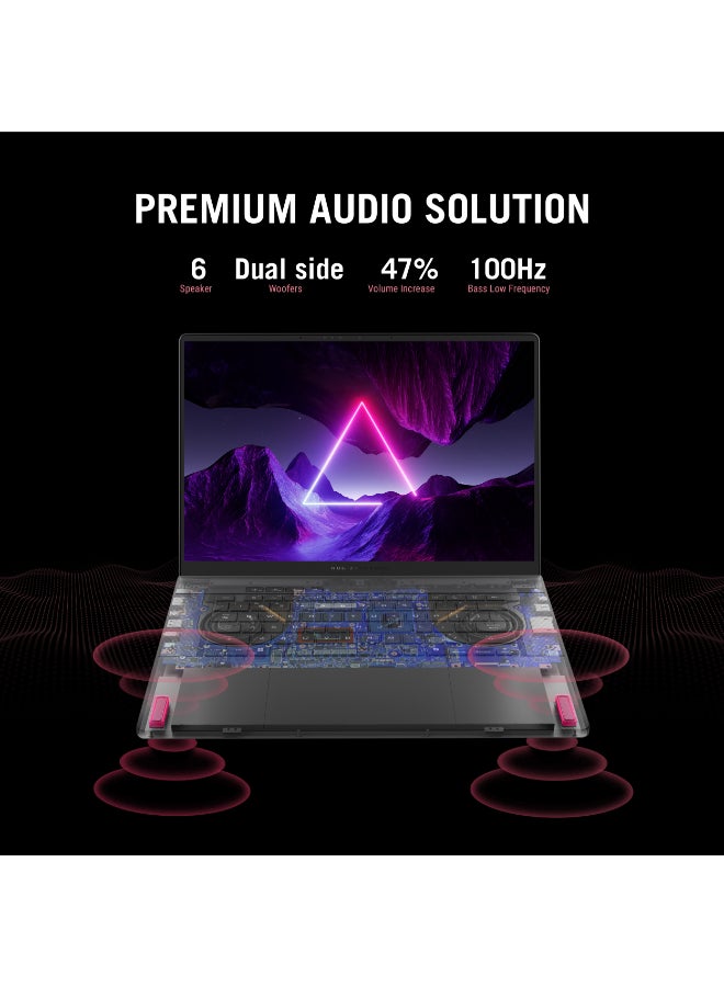 ROG Zephyrus Laptop With 16-Inch Full HD Display,AMD AI 7 350 Processor/32GB RAM/1TB SSD/Nvidia RTX 5060 Graphics/Windows 11 Home English Gray image 12