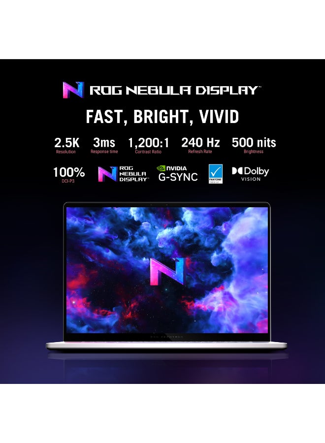 ROG Zephyrus Laptop With 16-Inch Full HD Display,AMD AI 7 350 Processor/32GB RAM/1TB SSD/Nvidia RTX 5060 Graphics/Windows 11 Home English Gray image 8