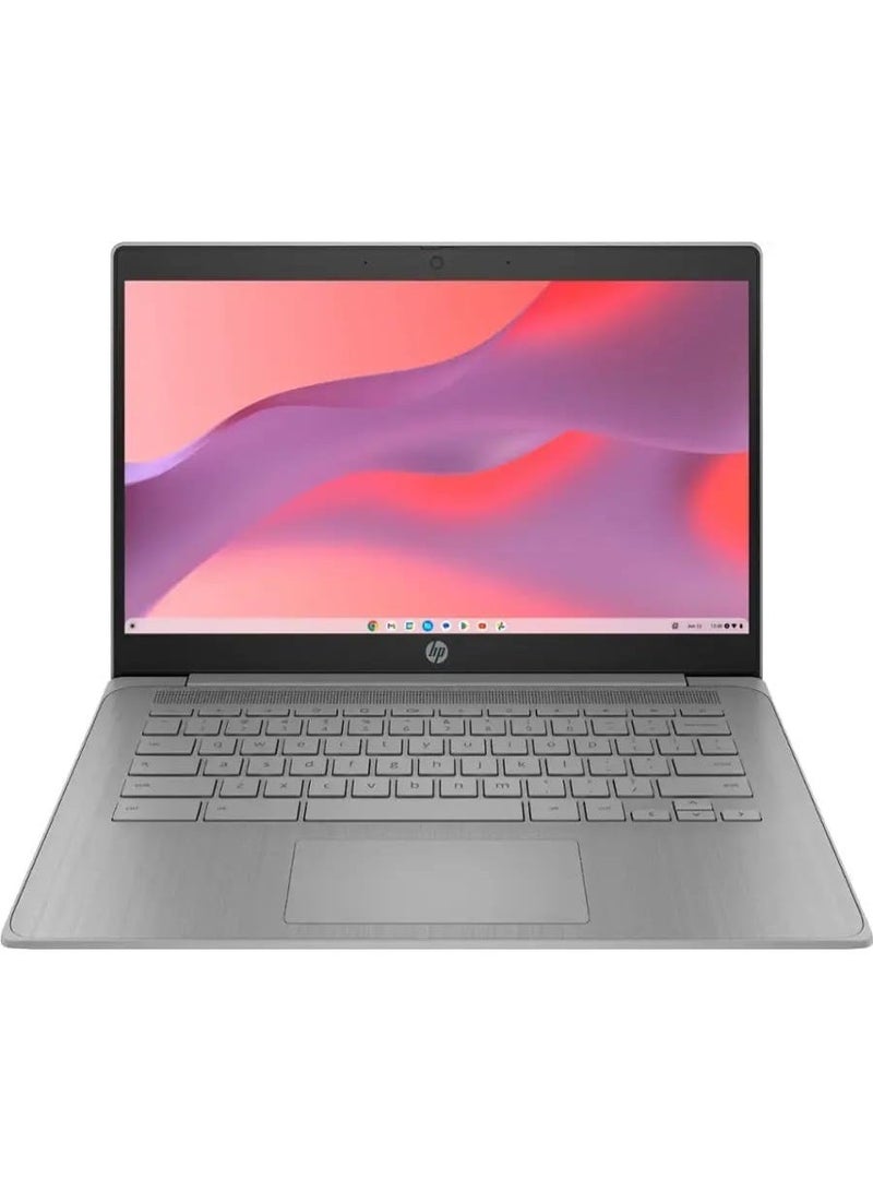 HP Chromebook, Intel Celeron N4500, 14-inch HD LED Display, 4GB RAM, 14a-ne1013dx, 64GB eMMC Storage, Intel UHD Graphics, Modern Grey, Lifetime Office English Modern Grey - Image 1