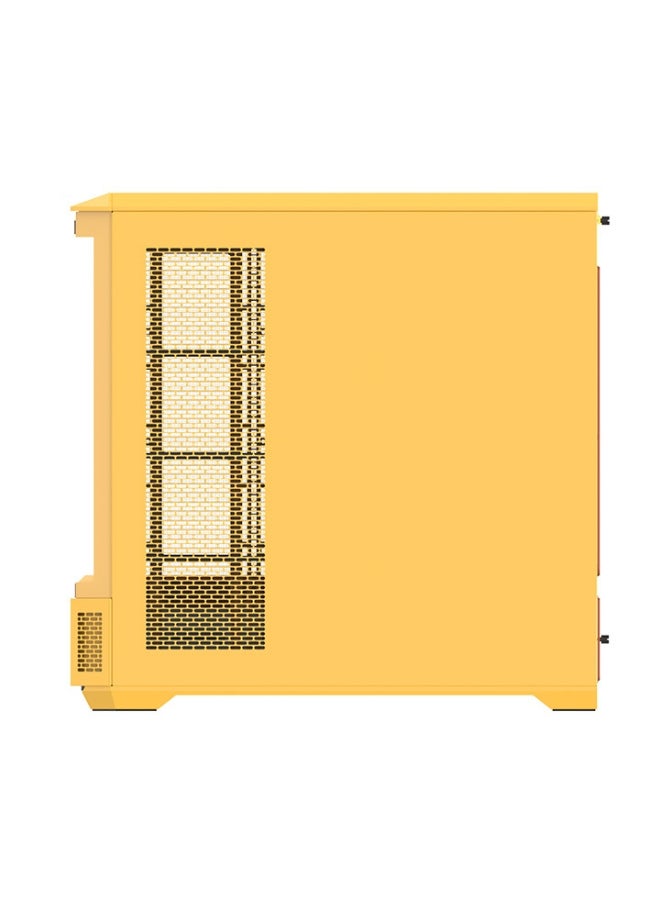 Thermaltake View 600 TG Butter Caramel Full Tower PC Case – 4 Tempered Glass Panels, Up to 480mm GPU & 175mm CPU Cooler, 10 Fan or 360/420mm Radiator Support, USB 3.2 Gen 2 Type-C, HDD/SSD Storage, High Airflow, GPU Holder, LCD Panel Compatible | CA-11H-00FMWN-00 - Image 5