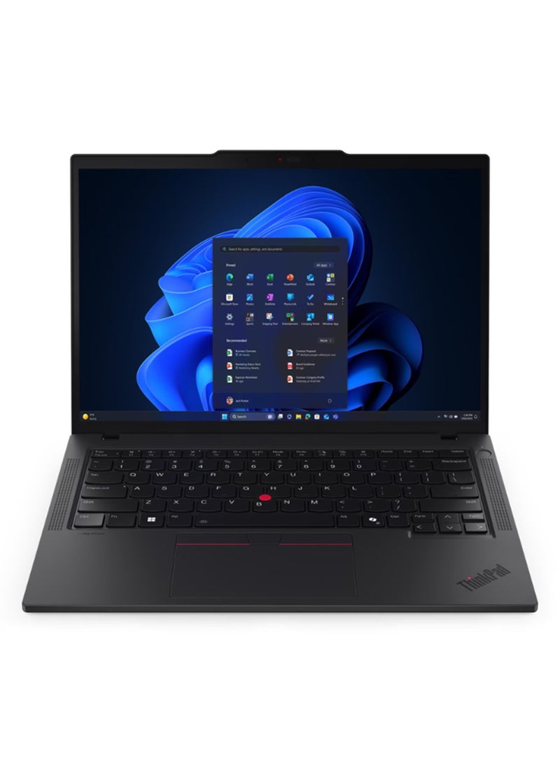 Lenovo ThinkPad T14 Laptop With 14 Inch WUXGA (1920x1200) Display, Core Ulta 7-255U Processor/16GB RAM DDR5/512GB SSD/Windows 11 Pro/ English/Arabic Black - Image 1