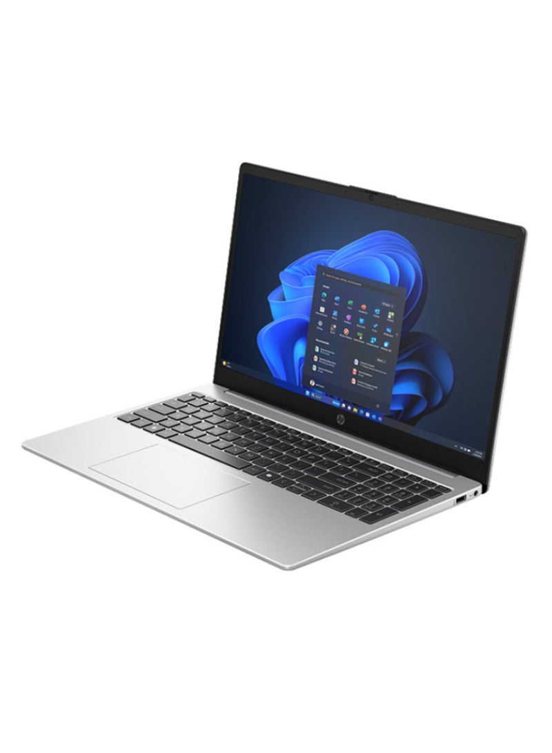HP 250R G10 Laptop With 15.6 Inch Full HD (1920X1080) Display, Core 3-100U Processor/8GB RAM DDR4/512GB SSD/Intel UHD Graphics/DOS(Without Windows)/ English/Arabic Silver - Image 2