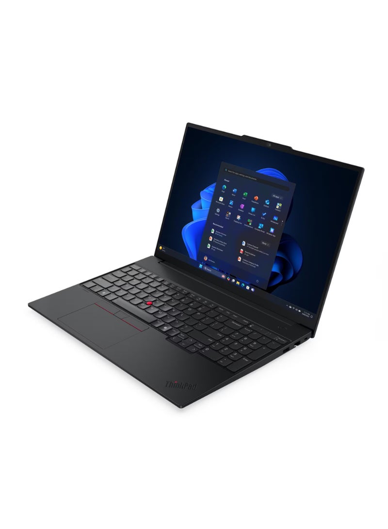Lenovo ThinkPad E16 Laptop With 16 Inch WUXGA (1920x1200) Display, Core Ultra 7-255H Processor/16GB RAM DDR5 /1TB SSD/Intel lris Xe Graphics/Windows 11 Pro/ English/Arabic Black - Image 3