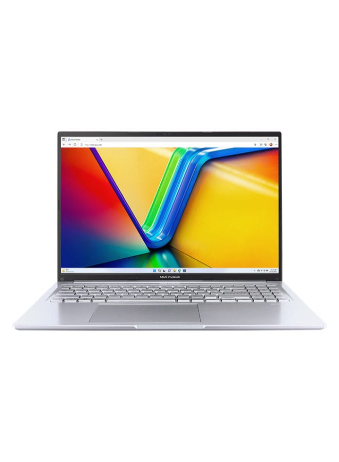 أسوس Vivobook Laptop With 16 Inch WUXGA (1920x1200) Display, Core i9 13900H Processor/16GB RAM DDR4/512GB SSD/Intel Integrated Graphics/DOS(Without Windows)/ English/Arabic Silver - Image 1