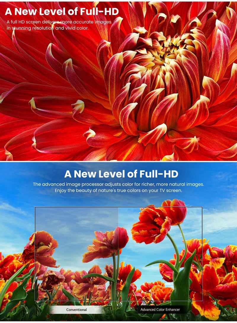 LG 43-Inch 43LM6370 Full HD Smart LED TV | LG webOS Smart TV with ThinQ AI | Active HDR | DTS Virtual:X | Ideal TV for Bedroom, Small Apartments And Kids Room | 43LM6370PVA Black - Image 2