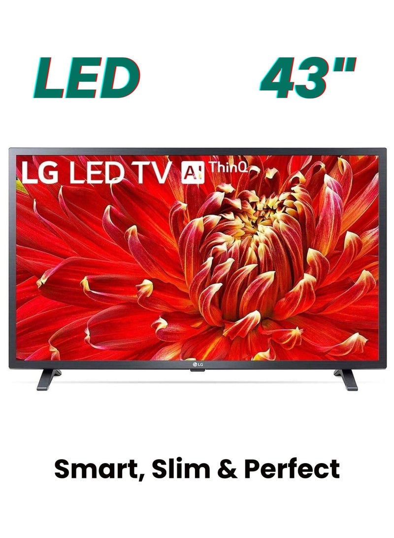 LG 43-Inch 43LM6370 Full HD Smart LED TV | LG webOS Smart TV with ThinQ AI | Active HDR | DTS Virtual:X | Ideal TV for Bedroom, Small Apartments And Kids Room | 43LM6370PVA Black - Image 1