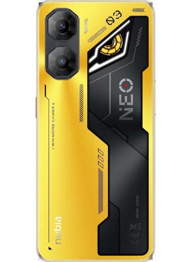 ZTE nubia Neo 3 Dual SIM Smartphone – Shadow Black – 6.8" 120Hz IPS LCD Display – 8GB+12GB RAM, 256GB Storage – Unisoc T8300 – 50MP Dual Rear Camera, 16MP Front Camera – 6000mAh Battery with 33W Charging – Stereo Speakers – Pressure-Sensitive Gaming Zones + RGB Back Light – 5G – Middle East Version + RIVERSONG Audio Wireless Headphones - Image 4