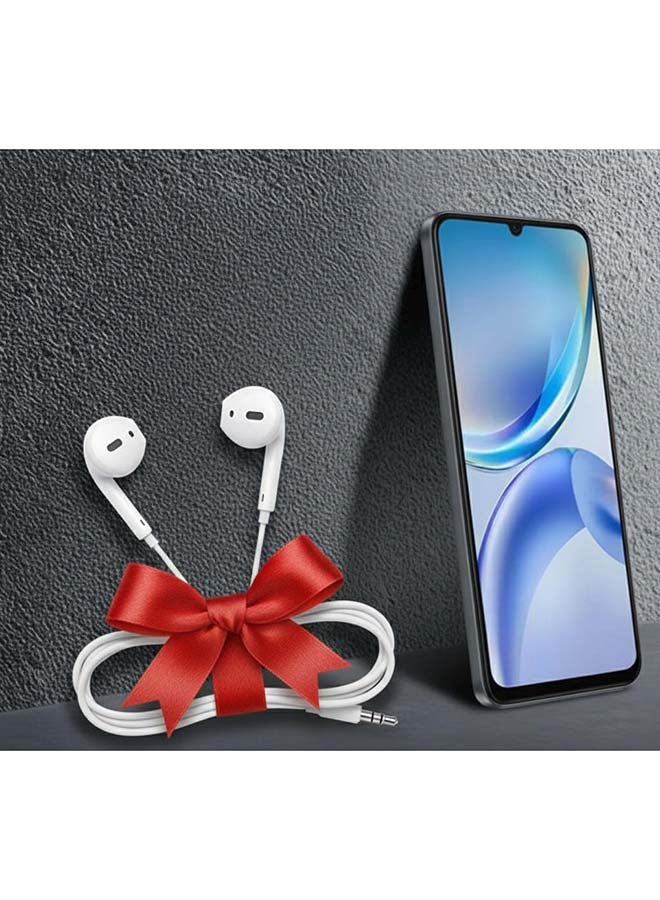 زد تي اي هاتف ZTE Blade A36 ثنائي الشريحة – ذهب تيتانيوم – شاشة 6.75 بوصة بتردد 90 هرتز – 4GB+8GB ذاكرة عشوائية، 128GB تخزين – بطارية 5000mAh – كاميرا 13MP – معالج Unisoc T7200 – نسخة الشرق الأوسط – 4G + سماعة Riversong سلكية بيضاء مع جاك 3.5 مم - Image 1