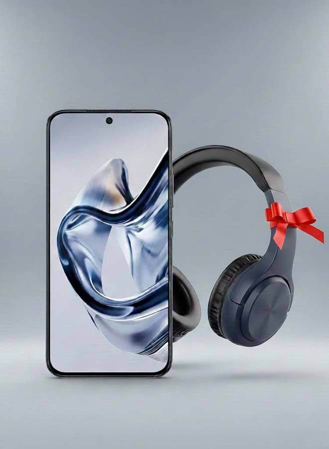 زد تي اي هاتف ZTE nubia Air Ultra-Slim ثنائي الشريحة – أسود تيتانيوم – شاشة AMOLED بحجم 6.78" وتردد 120Hz – 8GB+12GB ذاكرة عشوائية، 256GB تخزين – معالج Unisoc T8300 – كاميرا خلفية 50MP، كاميرا أمامية 20MP – بطارية 5000mAh مع شحن 33W – مقاوم للماء والغبار IP68/IP69K – 5G – نسخة الشرق الأوسط + سماعات رأس لاسلكية RIVERSONG - Image 1