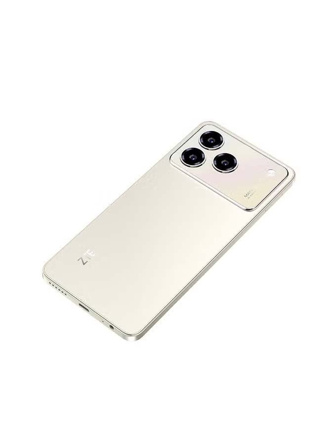 زد تي اي هاتف ZTE Blade A76 ثنائي الشريحة – ذهب رملي – شاشة IPS LCD بحجم 6.75" وتردد 90Hz – 4GB+8GB ذاكرة عشوائية، 128GB تخزين – معالج ثماني النواة بتردد 1.8GHz – كاميرا خلفية مزدوجة بدقة 50MP – بطارية بسعة 5000mAh مع شحن سريع بقوة 22.5W – مقاوم للغبار والماء بمعيار IP54 – نسخة الشرق الأوسط + سماعة ريفر سونغ اللاسلكية - Image 5