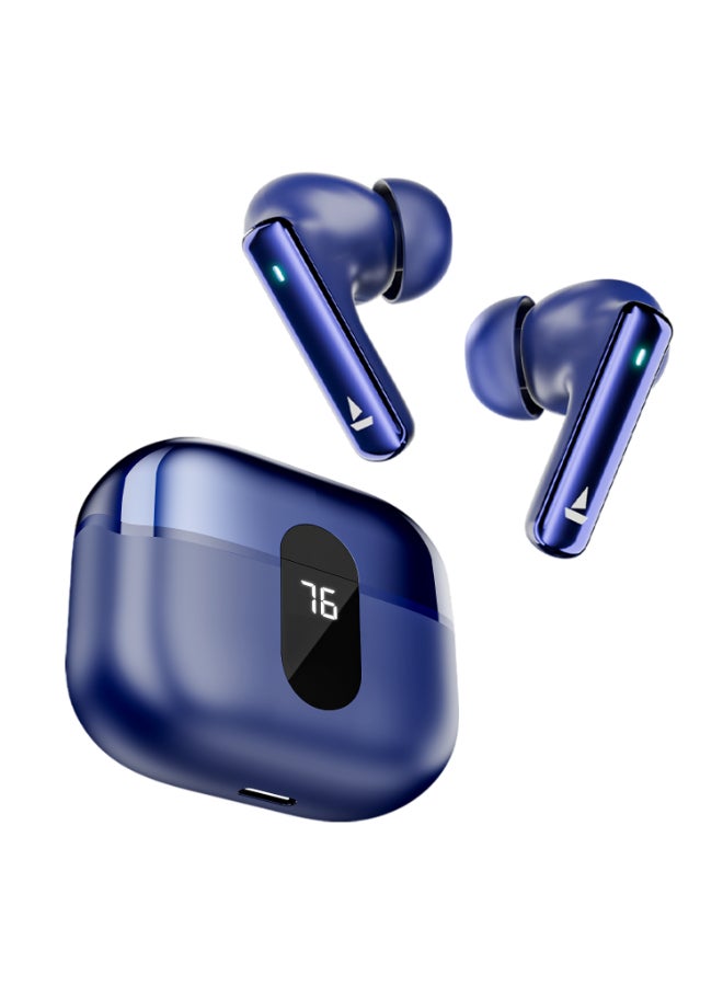 boAt Airdopes 121 Pro Plus,100H Battery,4Mics ENx,Low Latency,Fast Charge, LED Display, Stream Ad Free Music via App Support, Bluetooth in Ear Earbuds, TWS Ear Buds Wireless Earphones with mic (Blue) Blue - Image 1