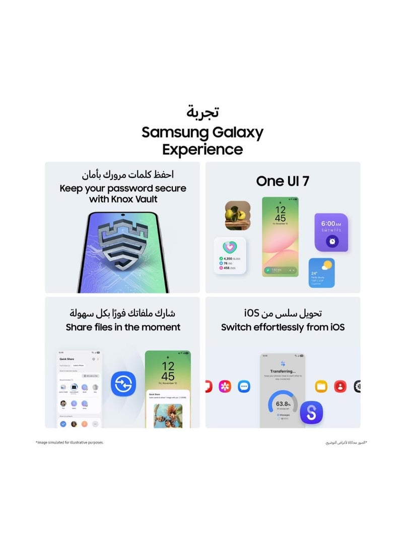 سامسونج هاتف Galaxy A56 5G بسعة 8GB RAM و128GB تخزين بلون جرافيت الرائع وشاشة كبيرة وعمر بطارية طويل و6 ترقيات لنظام التشغيل - النسخة الدولية - Image 5