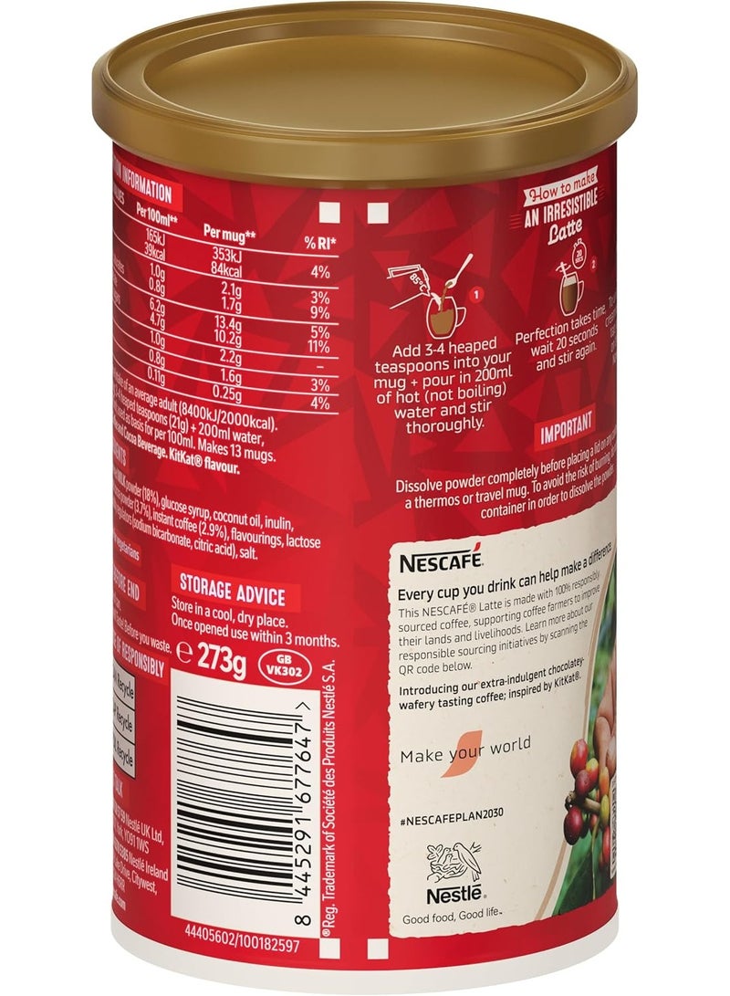Nescafe Kitkat Latte Flavour 273g 273grams Single - Image 3