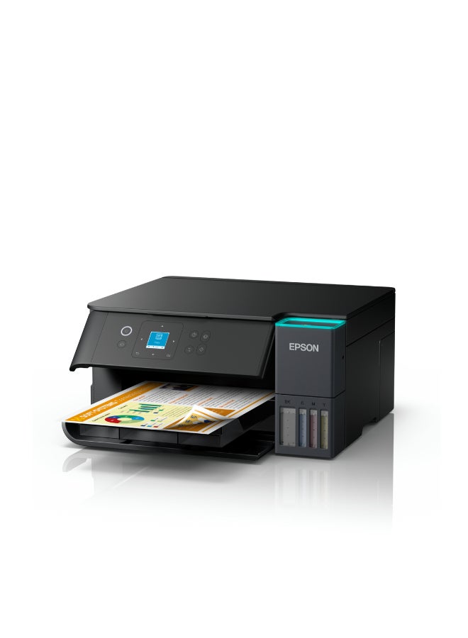 EPSON EcoTank L4360 A4 Wi-Fi Duplex All-in-One Ink Tank Printer, 1 Year Warranty Black - Image 4