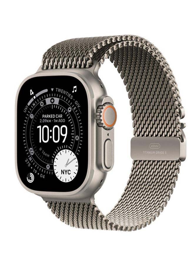 ابل  49mm Natural Titanium Milanese Loop Medium Natural Titanium - Image 2