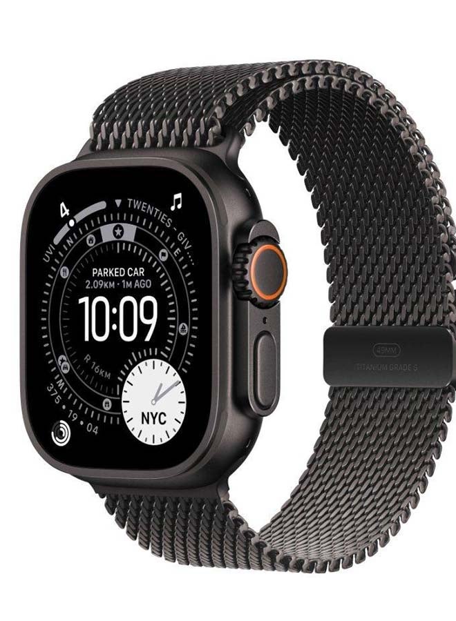 ابل  49mm Black Titanium Milanese Loop Large Black - Image 2
