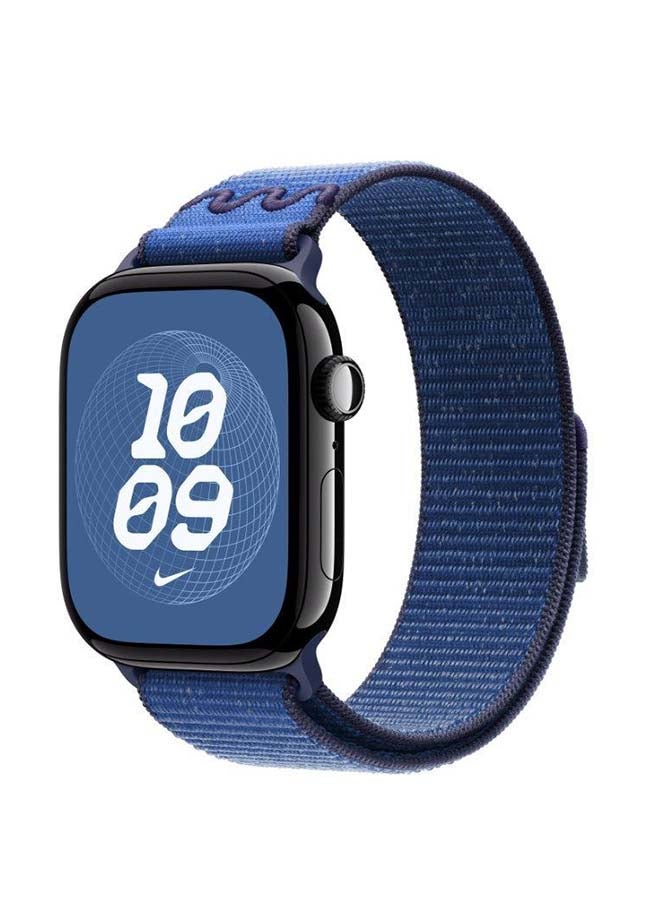 Apple 46mm Blue Ribbon Nike Sport Loop Blue - Image 2