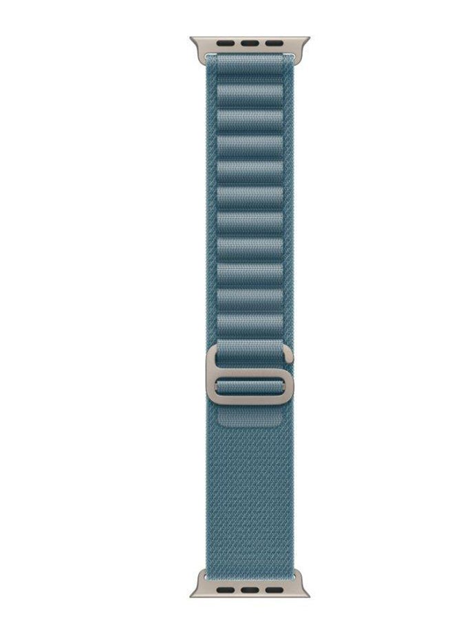 ابل  49mm Light Blue AlpineLoop Large Natural Titanium Finish Light Blue Natural Titanium - Image 1