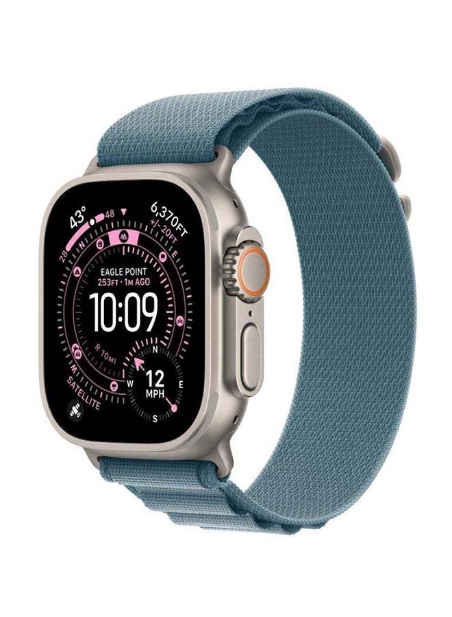 ابل  49mm Light Blue AlpineLoop Large Natural Titanium Finish Light Blue Natural Titanium - Image 2