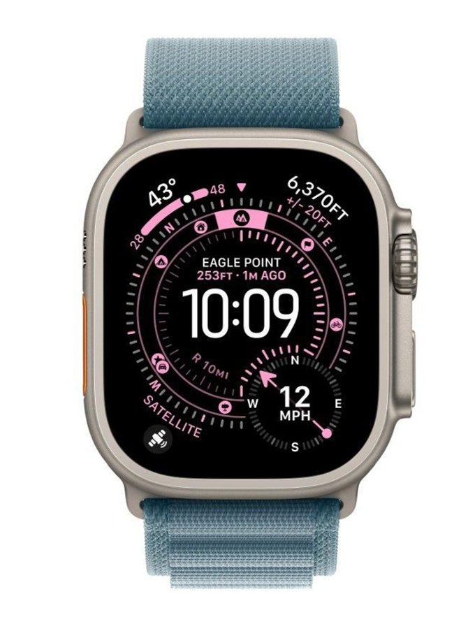 ابل  49mm Light Blue AlpineLoop Large Natural Titanium Finish Light Blue Natural Titanium - Image 3