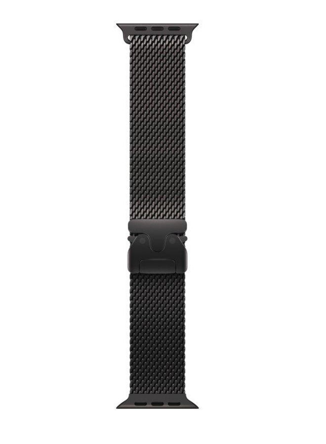 ابل  49mm Black Titanium Milanese Loop Small Black - Image 1