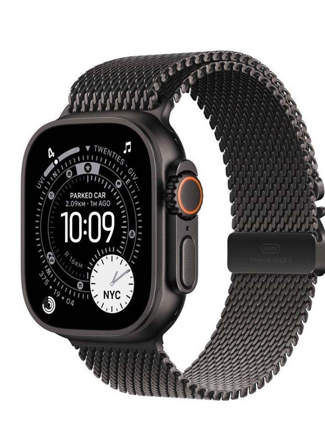 ابل  49mm Black Titanium Milanese Loop Small Black - Image 2