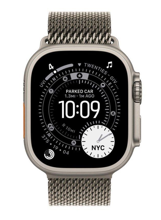ابل  49mm Natural Titanium Milanese Loop Large Natural Titanium - Image 3