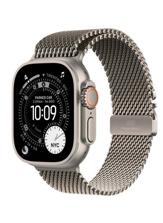 ابل  49mm Natural Titanium Milanese Loop Small Natural Titanium - Image 2