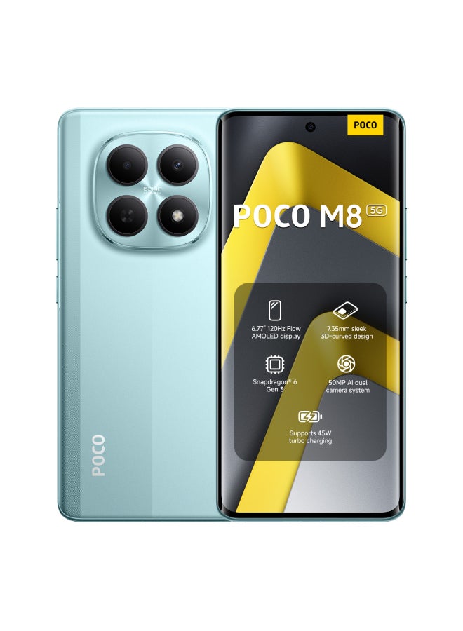 Xiaomi POCO M8 5G Green 8GB RAM 256GB ROM - Global Version - Image 1