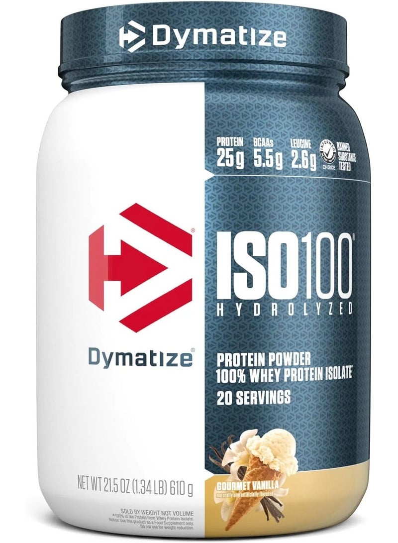 ديماتيز ISO100 Whey Protein (Gourmet Vanilla , 20 Servings) + Nutrex Lipo6 Black Fat Burner (30 Servings) - Image 2