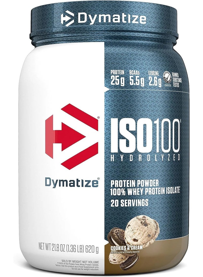 Dymatize ISO100 Whey Protein Powder Bundle – 20 Servings, 3 Flavors Pack (Cookies & Cream, Gourmet Chocolate & Gourmet Vanilla) - Image 2