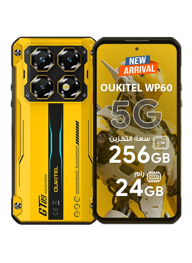 Oukitel WP60 Dual SIM Yellow 8+16GB RAM 256GB 5G -Middle East Version - Image 1