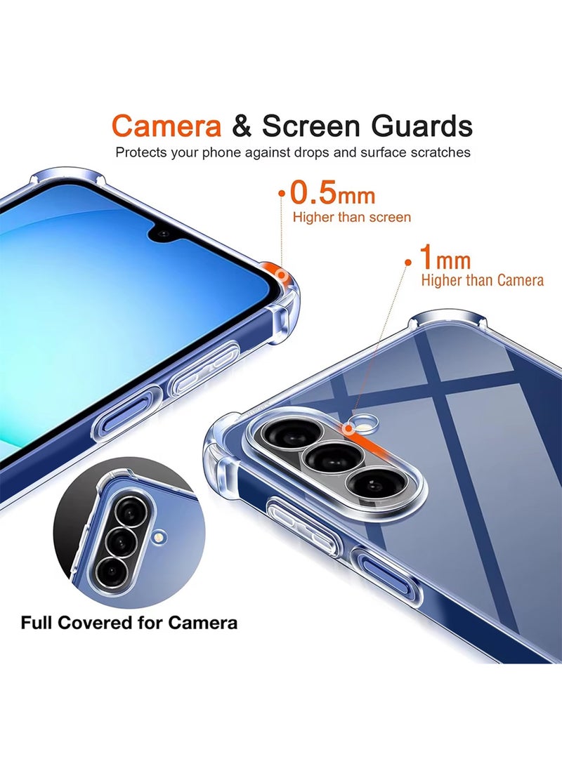 MARGOUN Slim TPU Gorilla Armor Anti-Shock Case Clear Protective Cover For Galaxy A17 Clear-1 - Image 2
