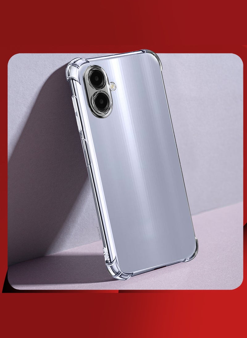 MARGOUN Slim TPU Gorilla Armor Anti-Shock Case Clear Protective Cover For Galaxy A07 4G Clear-1 - Image 2