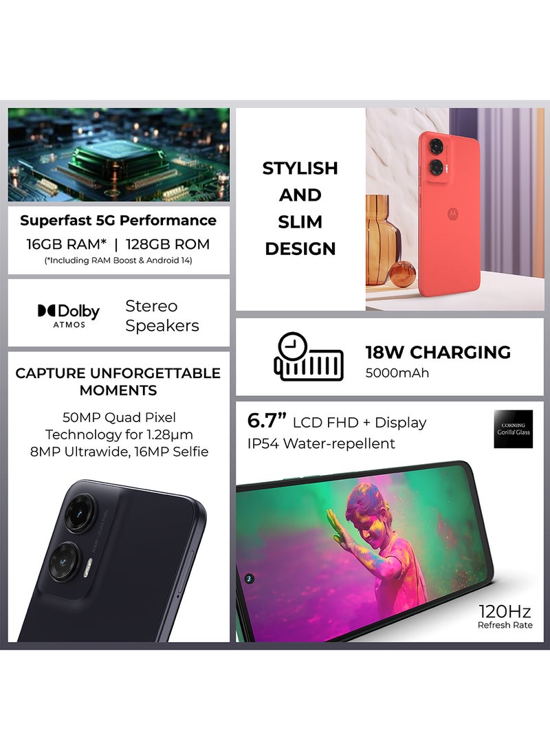 Motorola Moto g35 5G Dual SIM 8GB RAM 128GB ROM Midnight Black - International Version - Image 3