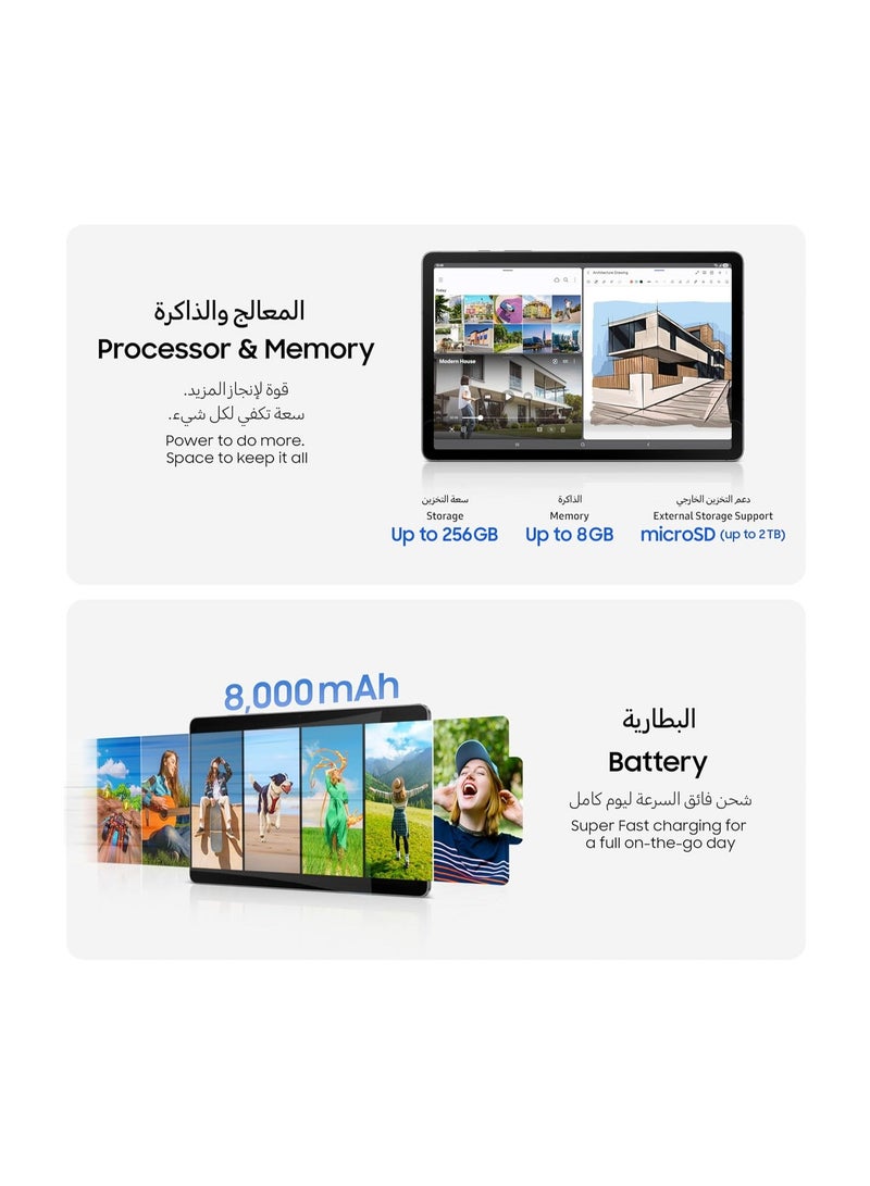 Samsung Galaxy Tab S10 Lite, WiFi Android Tablet, Gray, 6GB RAM, 128GB Storage, 10.9-Inch 90Hz Display, Long Battery Life - Image 5