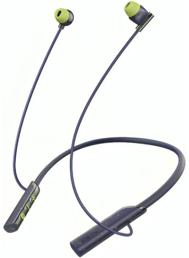 أورايمو OEB-311 Dual Wireless Earbuds Lite, Neckband Design, Deep Bass Sound, 30-Hour Playtime, Fast Charging and Response, ENC Technology, Comfortable and Sweat-Resistant Neckband - Blue - Image 1