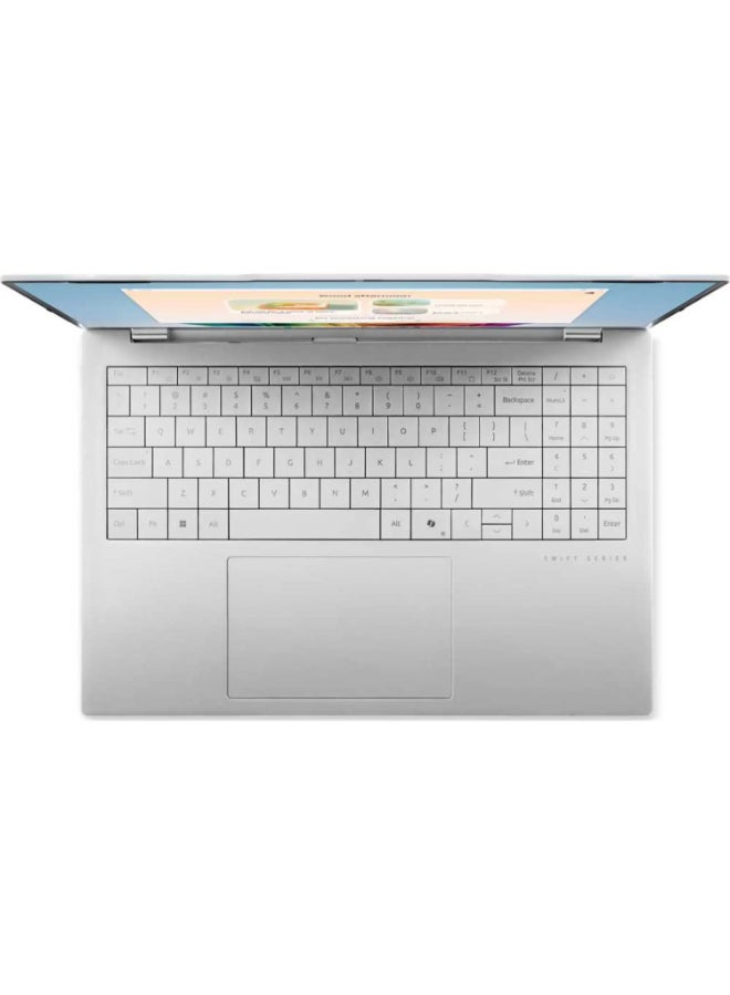 Acer Swift Air 16 AI Laptop with AMD Ryzen AI 7-350 (Upto 66 TOPS) Octa Core Upto 5.0GHz/32GB LPDDR5 RAM/1TB SSD Storage/AMD Radeon™ 860M Graphics/16" WUXGA OLED Display/WiFi-6/Win 11 English/Arabic silver - Image 4