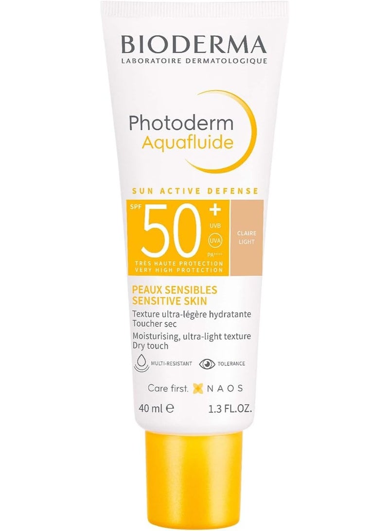 بيوديرما Photoderm Aquafluide SPF50+t.claire 40ml - Image 1