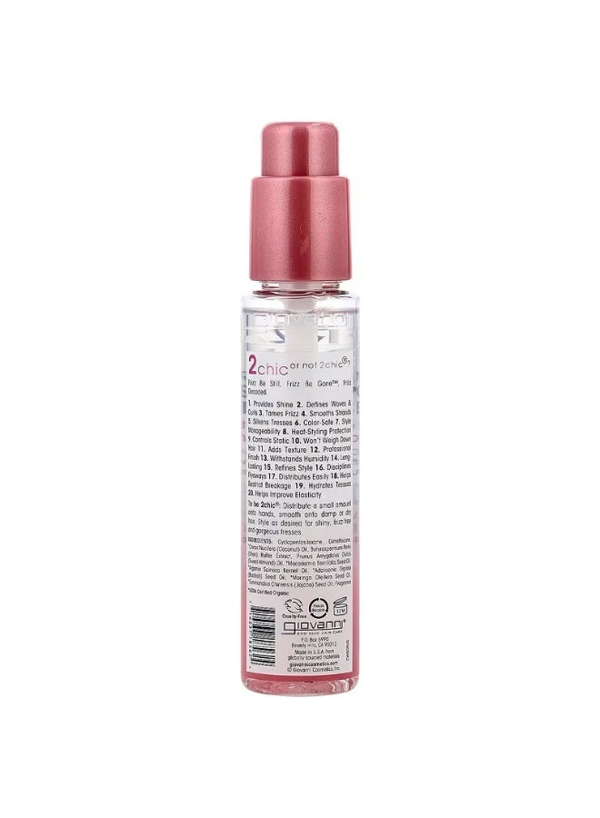 Giovanni 2chic, Frizz Be Gone™ Anti-Frizz Polishing Serum, Shea Butter + Sweet Almond Oil, 2.75 fl oz 81mlml - Image 3