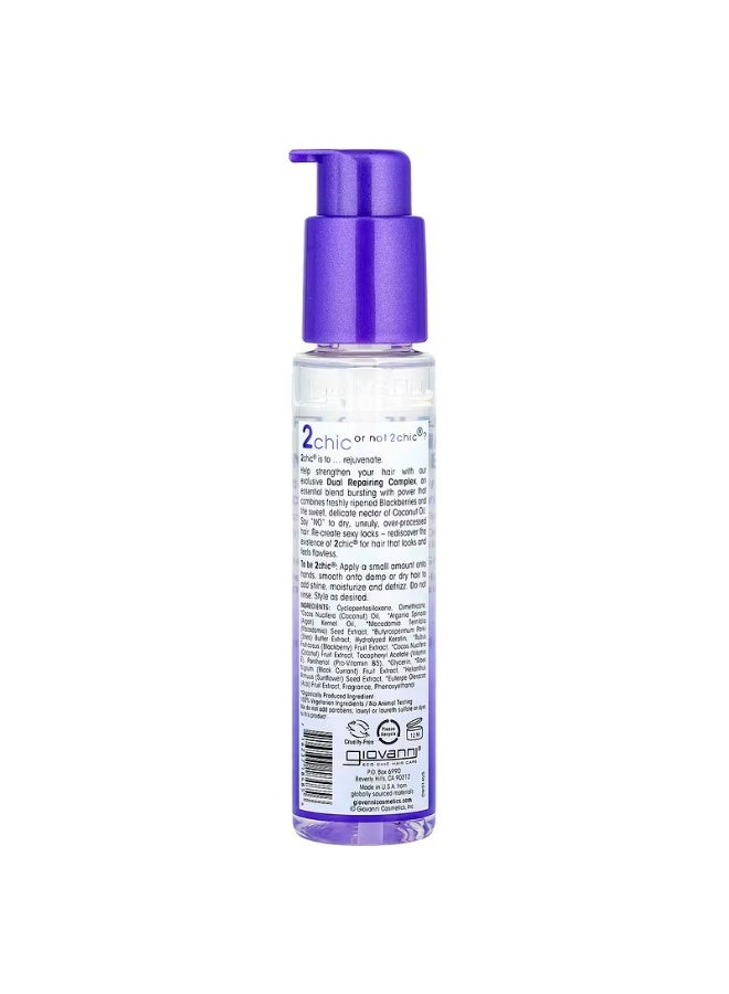 Giovanni 2chic®, Repairing Super Potion Hair Oil Serum, Blackberry + Coconut Oil, 2.75 fl oz (81 ml) 81mlml - Image 3
