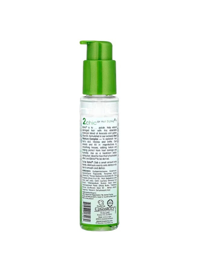 Giovanni 2chic®, Ultra-Moist Super Potion Anti-Frizz & Binding Serum Oil, For Dry, Damaged Hair, Avocado + Olive Oil, 2.75 fl oz 81ml - Image 3